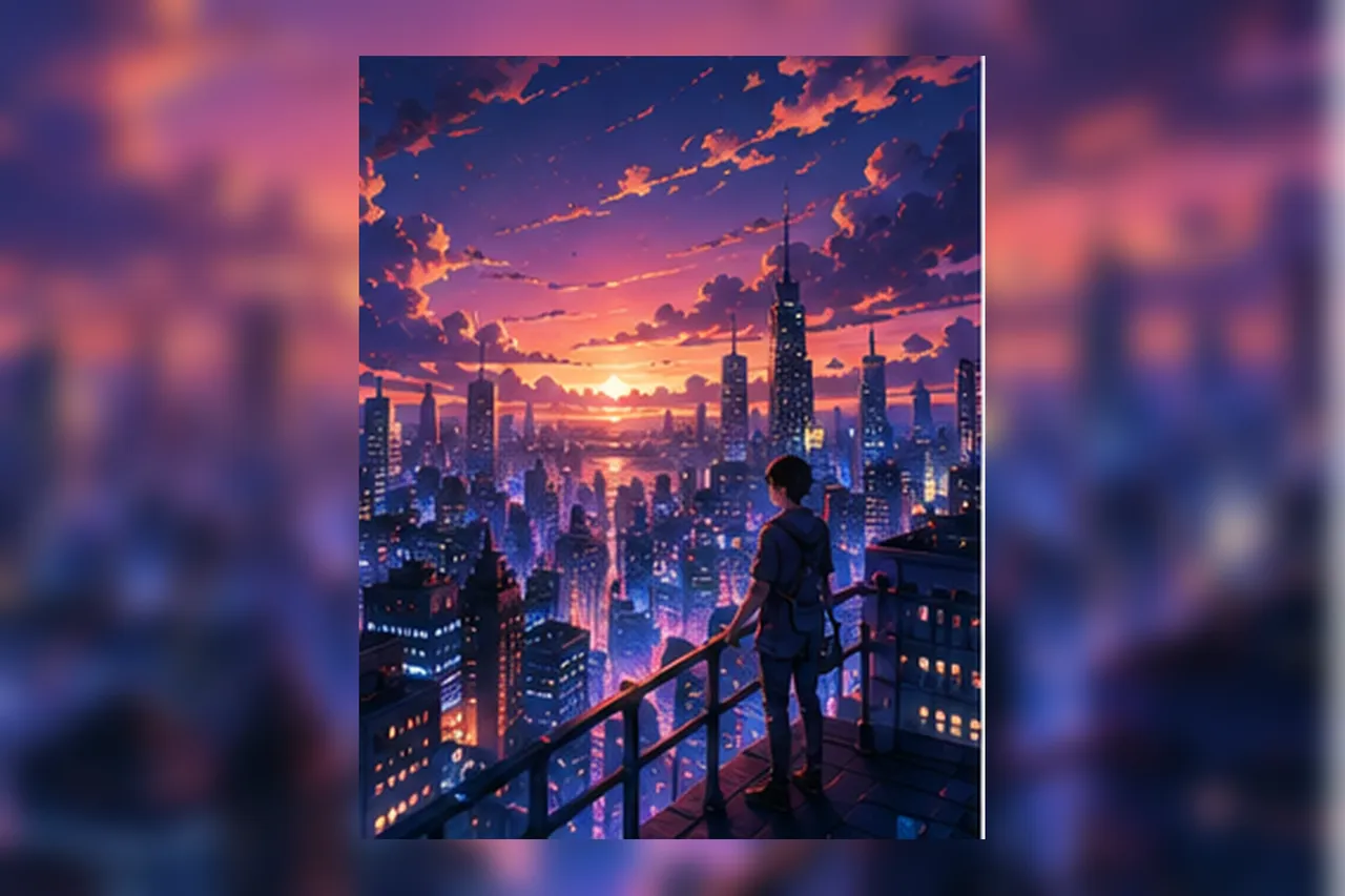 Anime fantasy city Anime fantasy city