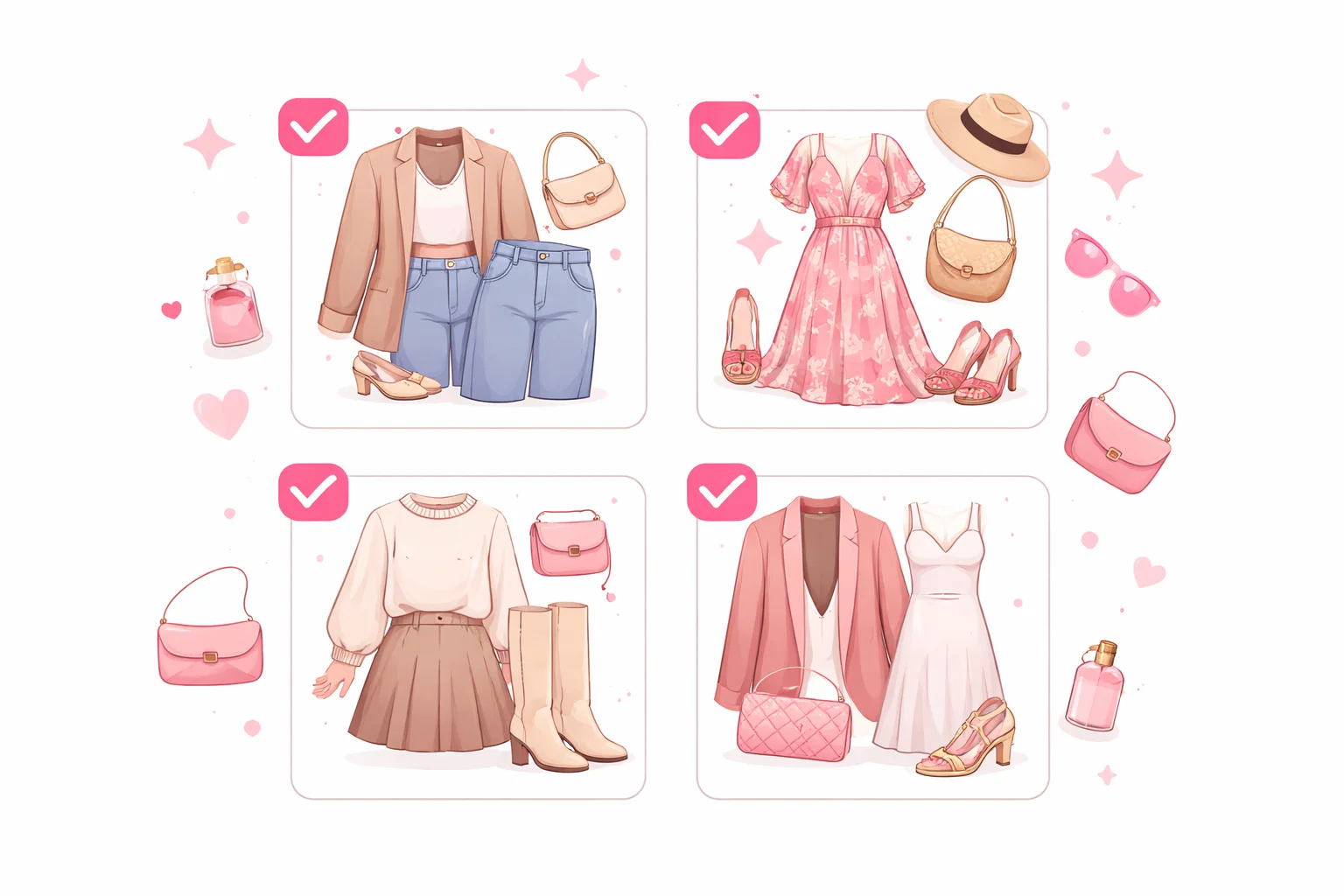 Select style preferences in AI outfit generator - Step 2 customization