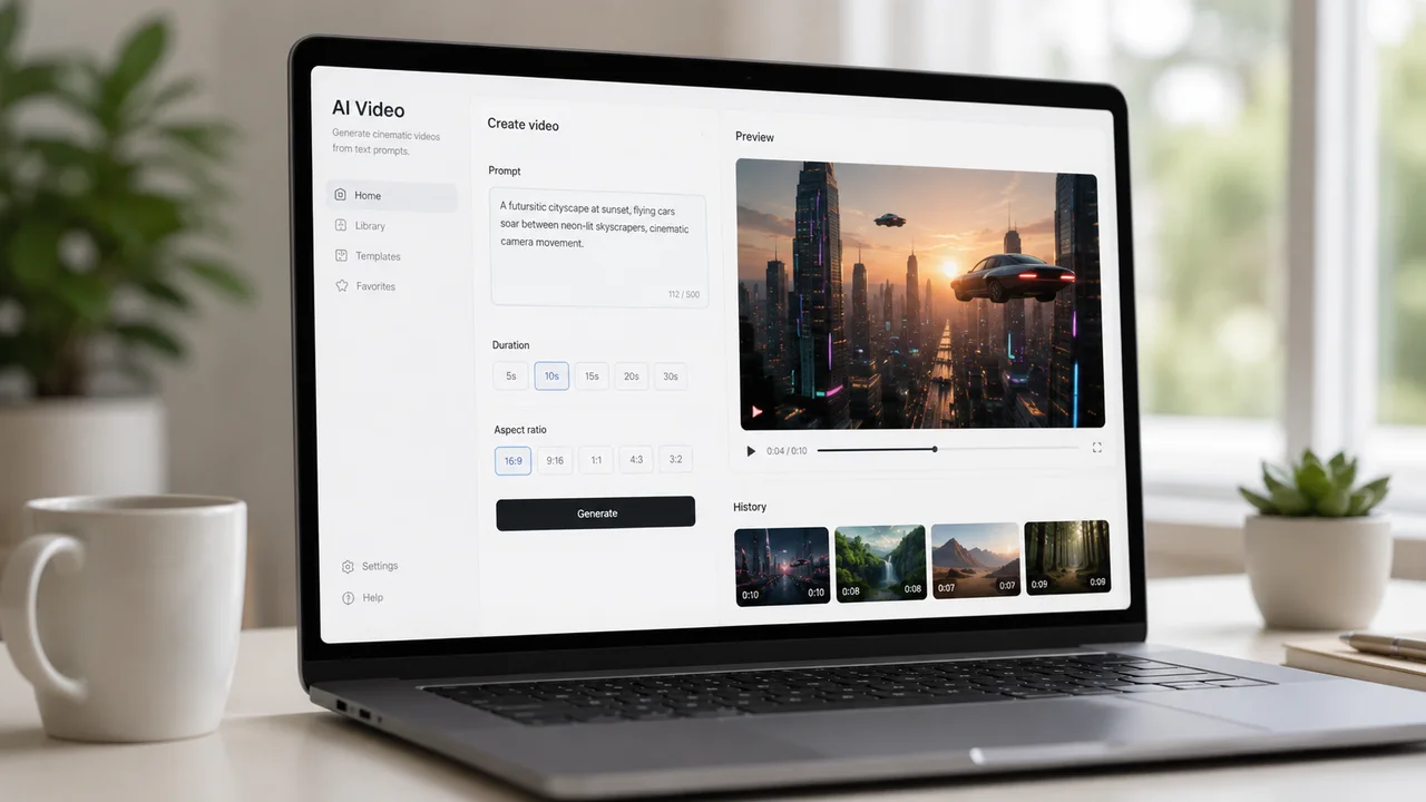 Kling 3.0 AI Video Generator Interface by Kuaishou Kling 3.0 Turbo AI video generator interface showing text-to-video and image-to-video controls by Kuaishou